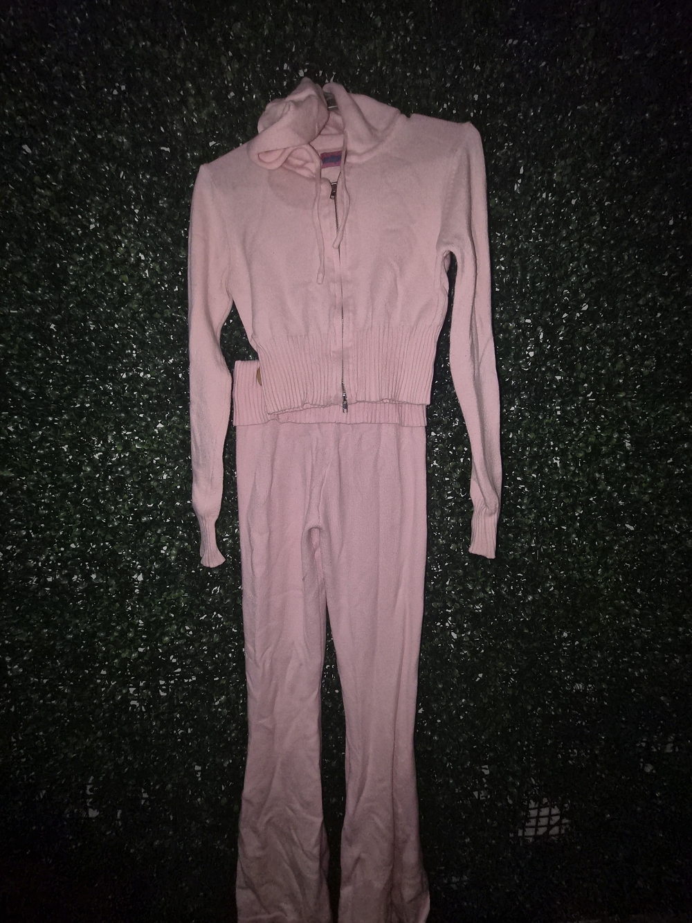 Light Pink Zip Hoodie & Matching Pants Set Edikted